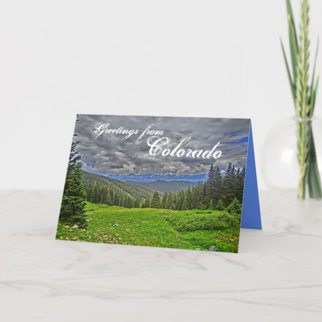 Colorado scenic greeting card (Front)