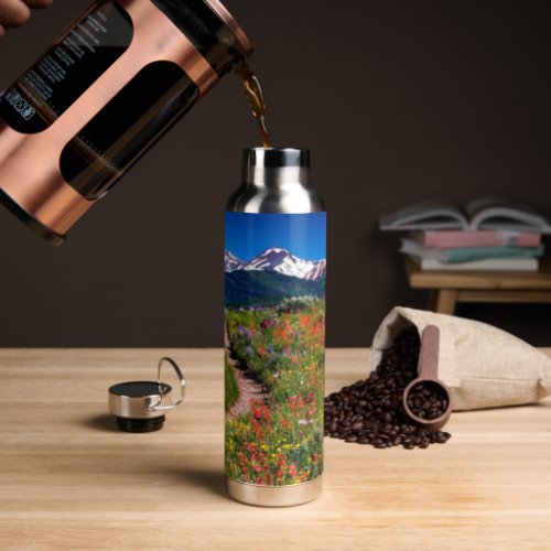 Colorado Scenic Wildflowers Mountain Meadow Water Bottle