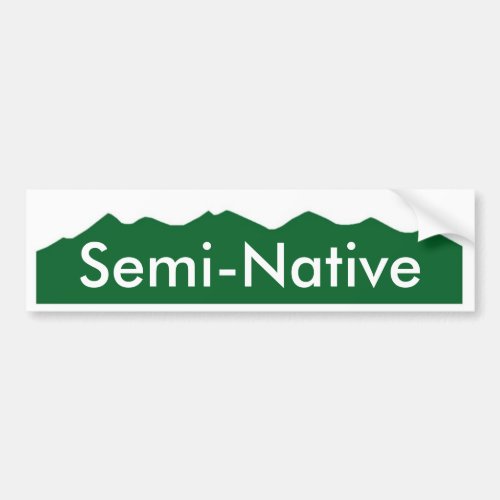 Colorado Semi_Native Bumper Sticker