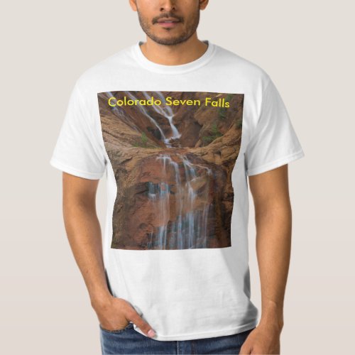 Colorado Seven Falls T_Shirt White Mens