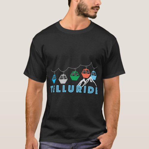 Colorado Ski Mountain Gondola Telluride T_Shirt