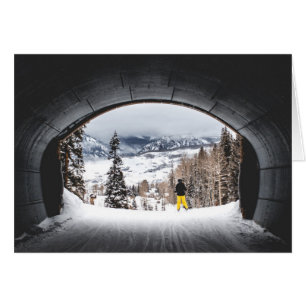Colorado Ski Tunnel All Occasion Greeting Card