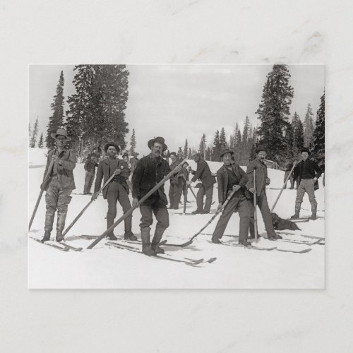 Colorado Skiers 1910 Postcard