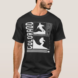 Colorado Skiing Skier Winter Snowboard Snowboarder T-Shirt
