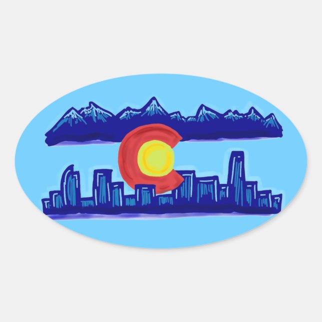 Colorado skyline stickers (Front)