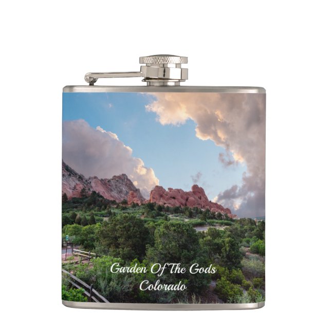 Colorado Sleeping Giant Sunrise Flask (Front)