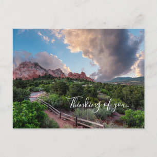 Colorado Sleeping Giant Sunrise Thinking Of You Postcard