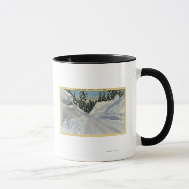 Colorado "Snogo" Snow Plow Clearning Winter Mug (Right)