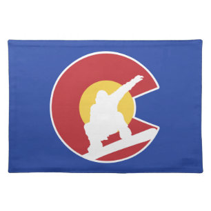 Colorado Snowboard Cloth Placemat