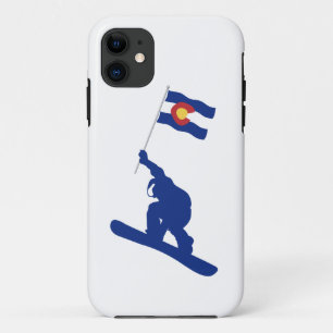 Colorado Snowboard Flag iPhone 11 Case