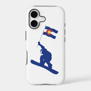 Colorado Snowboard Flag iPhone 17 Case