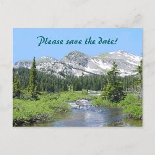 Colorado Splendor Save the Date Wedding Postcard
