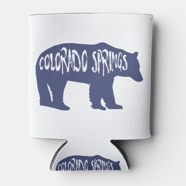 Colorado Springs Bear Can Cooler (Front)