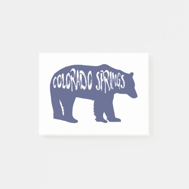 Colorado Springs Bear Post-it Notes (Front)