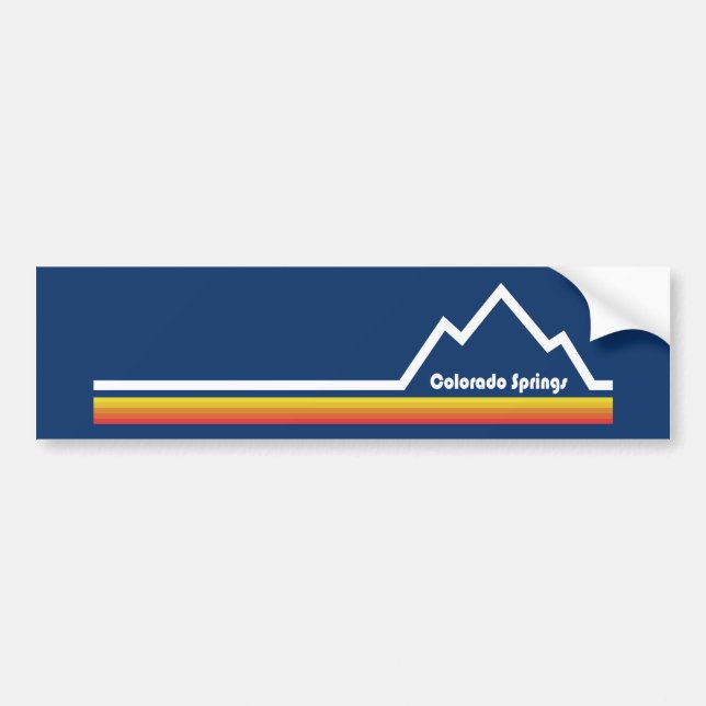 Colorado Springs Bumper Sticker (Front)