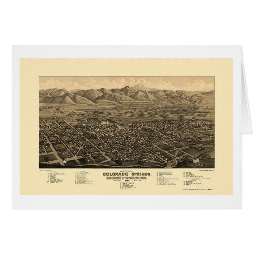 Colorado Springs CO Panoramic Map _ 1882