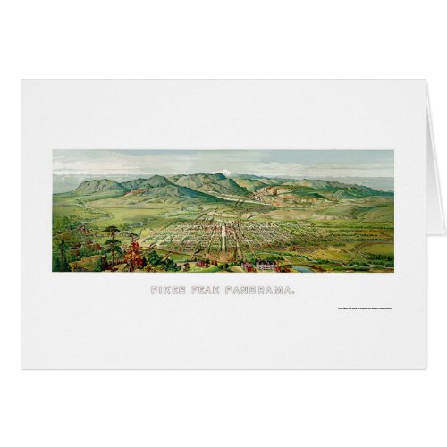 Colorado Springs CO Panoramic Map _ 1890