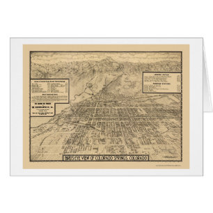 Colorado Springs, CO Panoramic Map - 1909
