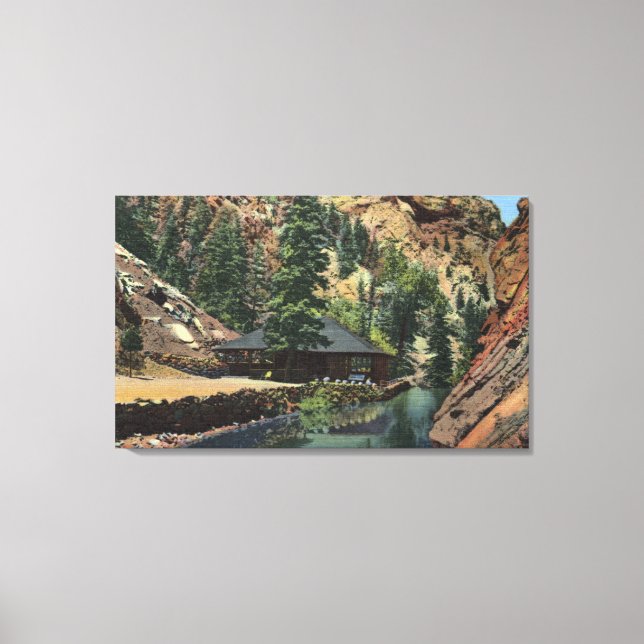 Colorado Springs, CO - Trout Canvas Print (Front)