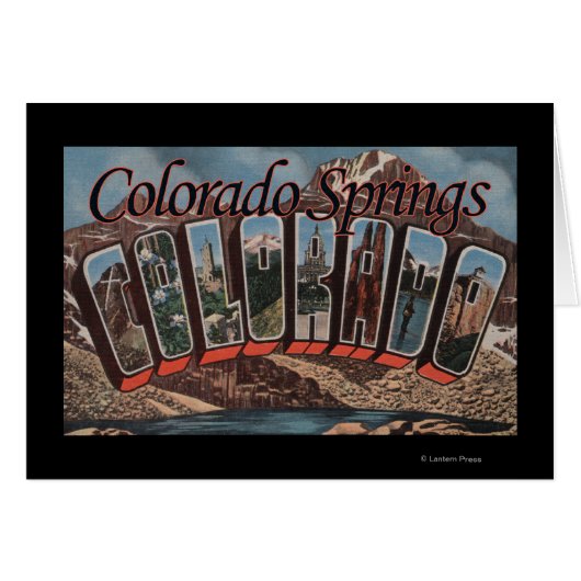 Colorado Springs, Colorado - Large Letter Scenes (Front Horizontal)