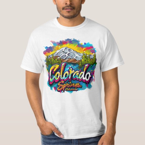 Colorado Springs Colorado Pikes Peak Hill Climb T_Shirt