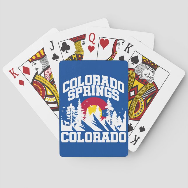 Colorado Springs,Colorado Poker Cards (Back)