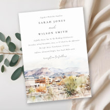 Colorado Springs, Colorado Watercolor Wedding