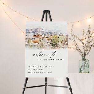 Colorado Springs, Colorado Wedding Welcome Foam Board