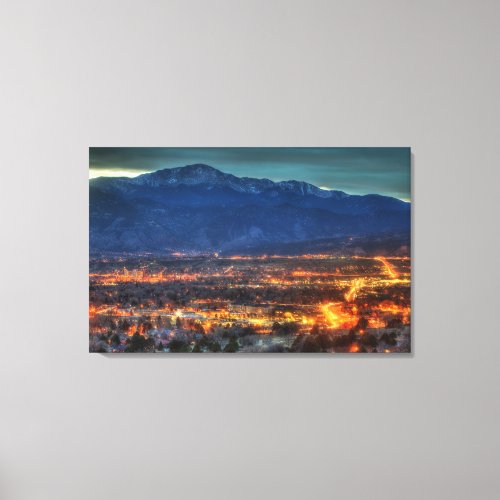 Colorado Springs Lights Canvas Print