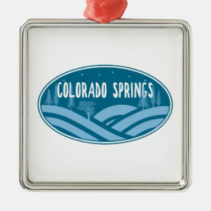 Colorado Springs Outdoors Metal Ornament