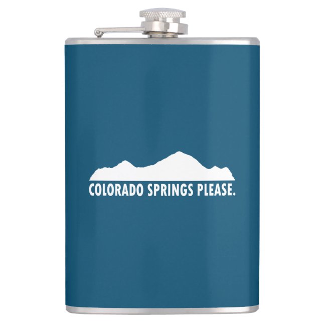 Colorado Springs Please Flask (Front)