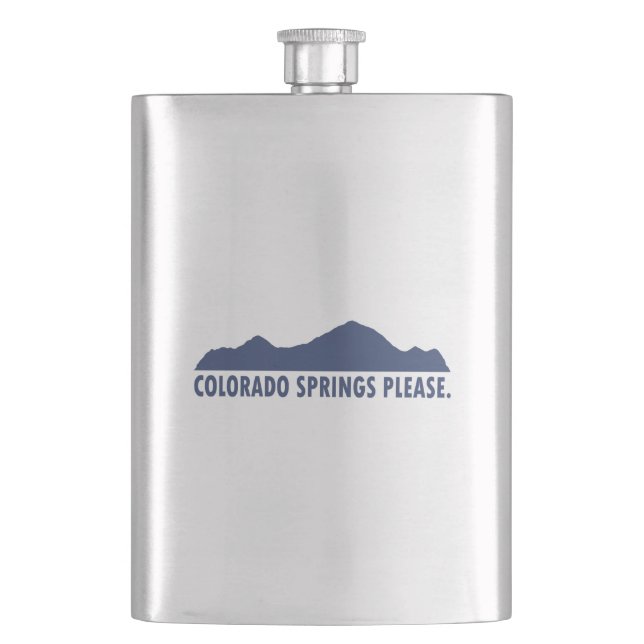Colorado Springs Please Flask (Front)