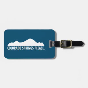 Colorado Springs Please Luggage Tag