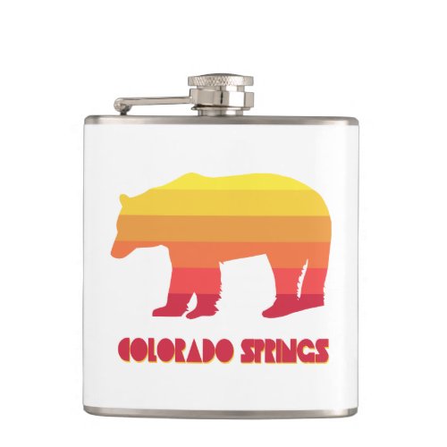 Colorado Springs Rainbow Bear Flask