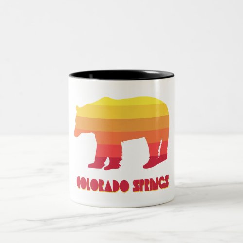 Colorado Springs Rainbow Bear Two_Tone Coffee Mug