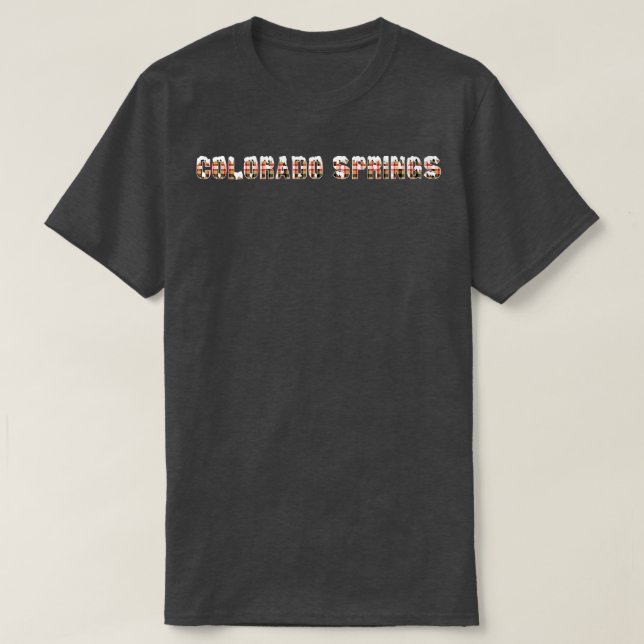 Colorado Springs Snow T-Shirt (Design Front)