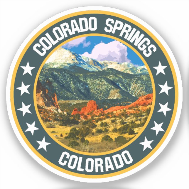 Colorado Springs              Sticker (Front)