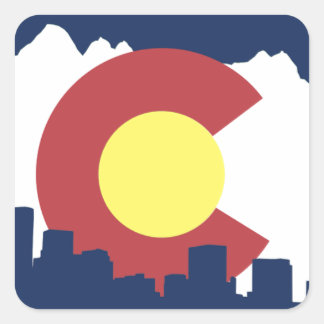 Colorado Square Sticker