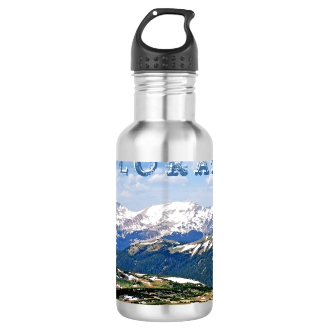 Colorado Stainless Steel Water Bottle (Front)