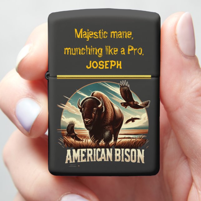 Colorado Stampede Bison Lighter (In Hand)