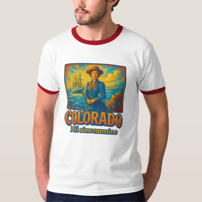Colorado State Artistic T-Shirt – Oil Paint... (Front)