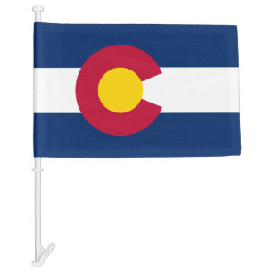 Colorado State Car Flag