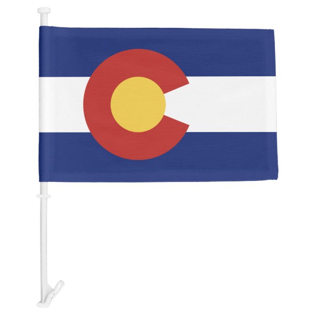 Colorado state car winfow flags (Front)