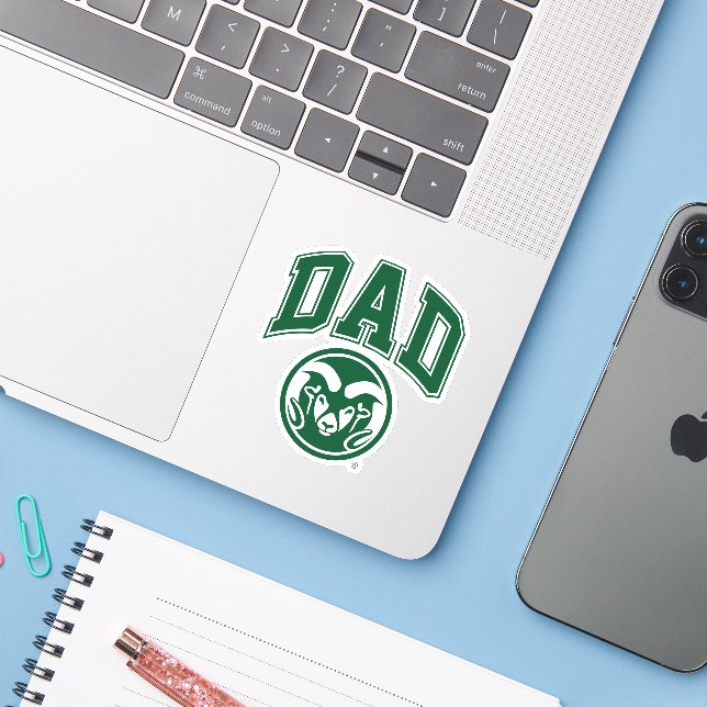 Colorado State Dad Sticker (Laptop w/ iPhone)