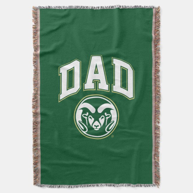 Colorado State Dad Throw Blanket (Front Vertical)