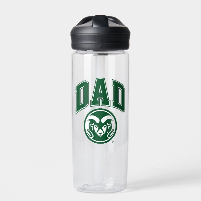 Colorado State Dad Water Bottle (Front)