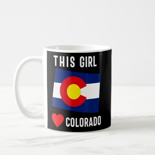 Colorado State Denver Flag Souvenir Mountain Vinta Coffee Mug