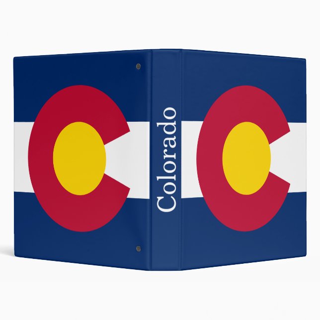 Colorado State Flag 3 Ring Binder (Background)