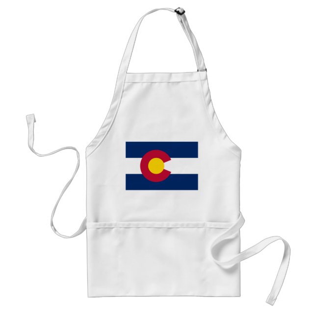 Colorado State Flag Adult Apron (Front)