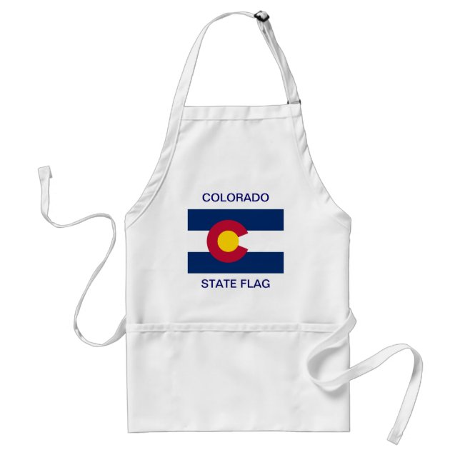 Colorado State Flag Adult Apron (Front)